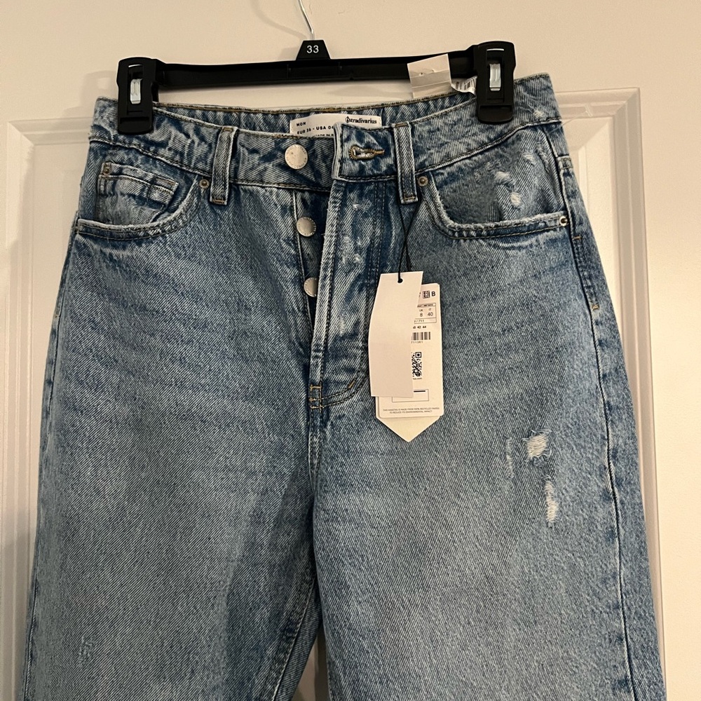 Stradivarius Light Blue High Rise Jeans